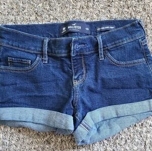 Hollister Women's Blue Denim Shorts